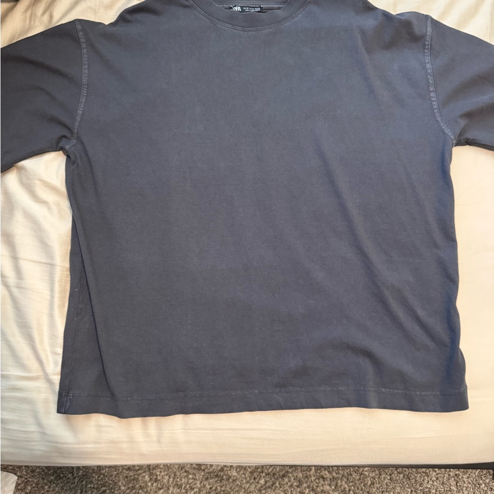 Zara Gray and Black Long Sleeve Tees